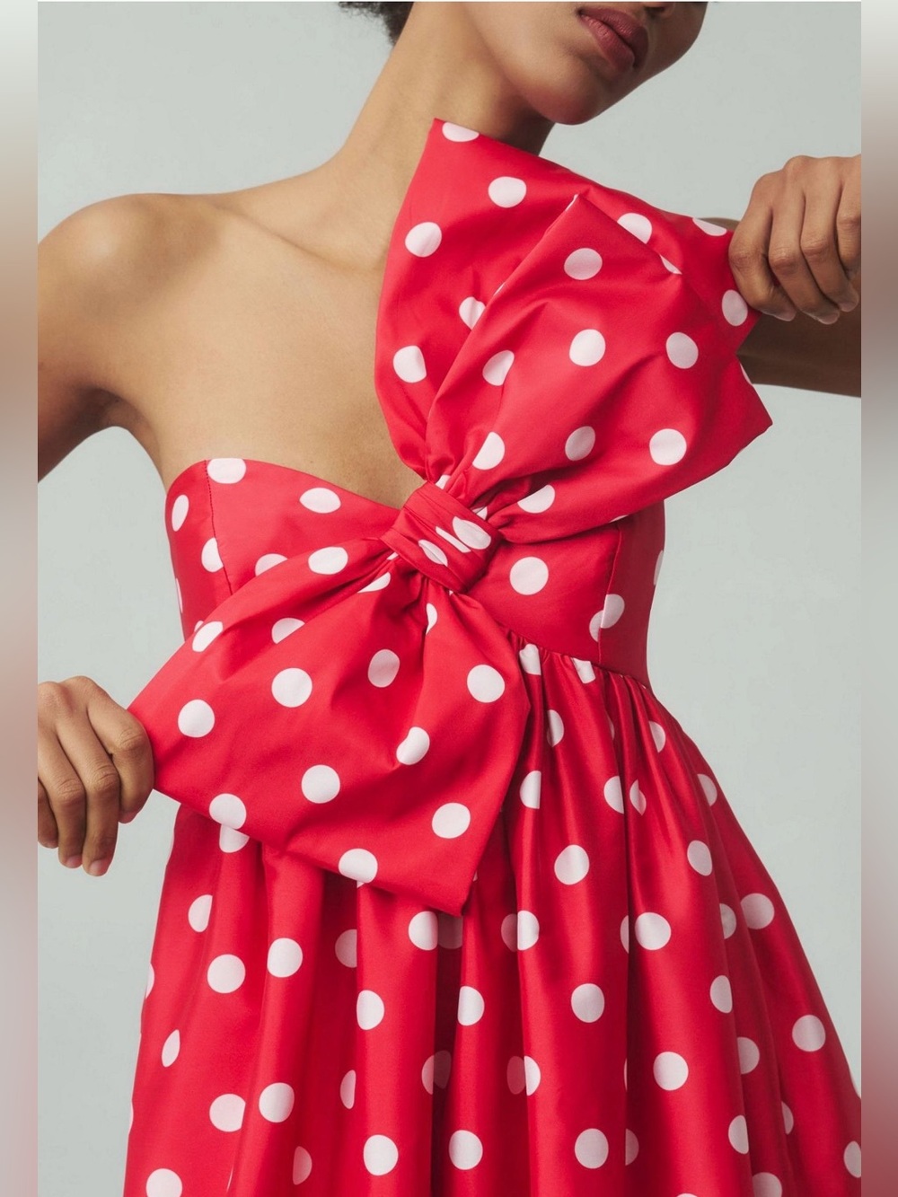 Anthropologie- Atsu Sally Bow Midi Dress, size L - Picture 3 of 9